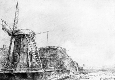 The Windmill, 1641 by Rembrandt van Rijn